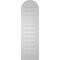 Ekena Millwork Round Top Surface Mount PVC Gable Vent: Functional, w/ 2"W x 1-1/2"P Brickmould Frame, 12"W x 40"H GVPRT12X4002SF - alternate 5